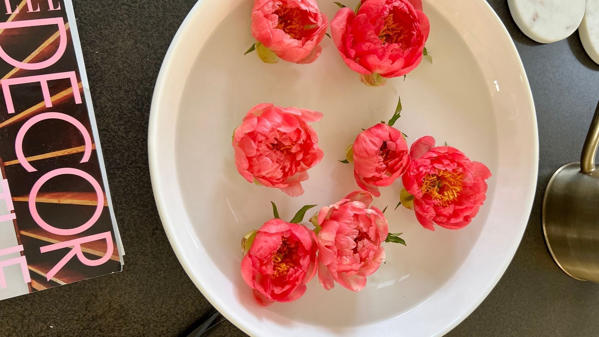 Creating a Floating Peony Arrangement